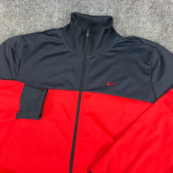 Nike The Athletic Dept. Full Zip Track Jacket | LS | Red Blue | Size XL | 425408 - Picture 1 of 16